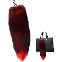 Therian Tail?Fox Tail?Furry ? Keychain, 15-15.8 inch Tails Furry, Fashion Fluffy Keychain, Wolf, Therian Clip On for Cosplay ToyColor 3