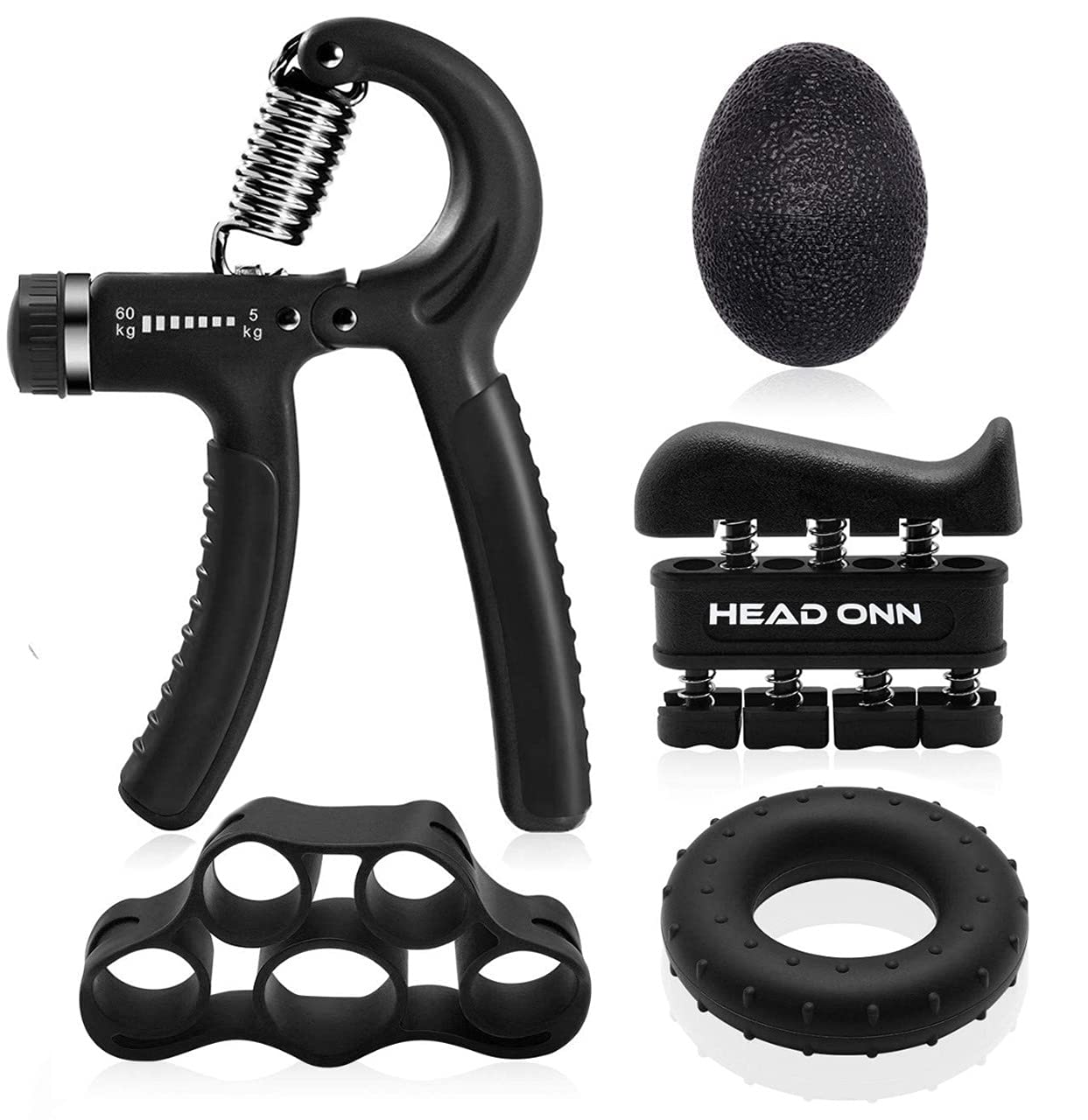 Buy HeadOnn Hand Grips Strengthener, 5 Pack Forearm Strengthener
