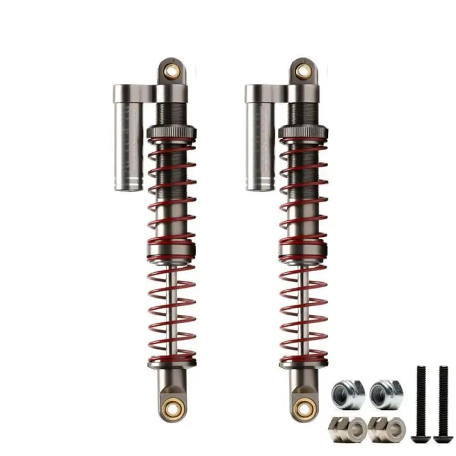 Amortiguador 2 Uds 90-105MM Aluminio Para Traxxas Para TRX4 Para Defender Para AXIAL Para SCX10 D90 Para Wraith Para Wrangler 1/10 RC Actualización Coche Componentes Mejora Rc