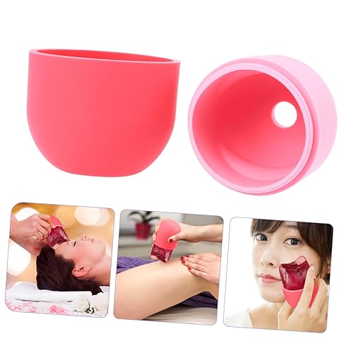 Miniatura 7 de FRCOLOR 2 unids Roller Ice Tray Herramientas Cuidado de la Piel Silicona Cubo de Hielo Cara Cubos de Hielo de Hielo Titular Facial