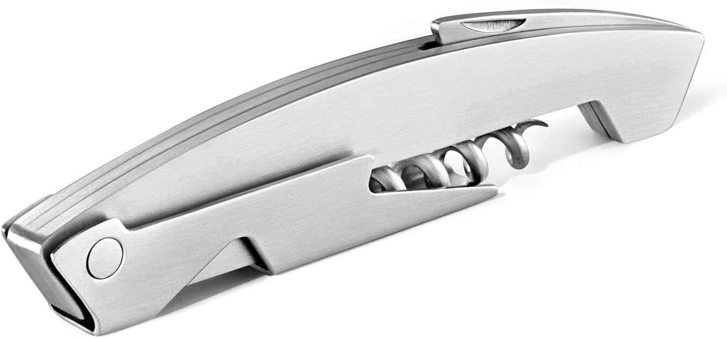 ZACK Servos Waiter's Corkscrew with Brushed Finish, 4.92 by