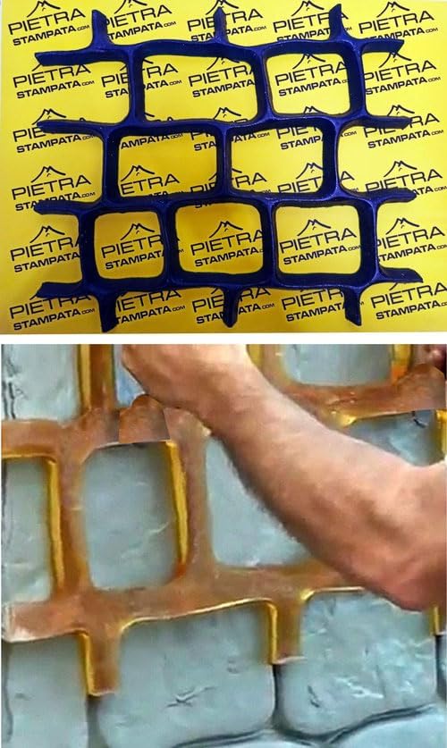 Vertical Concrete Stamp Concrete Mold Mat Concrete Texturing Mold Concrete Stamping "Medieval" Model, Approx. 64x54 cm - 25,2x21,2 inches.