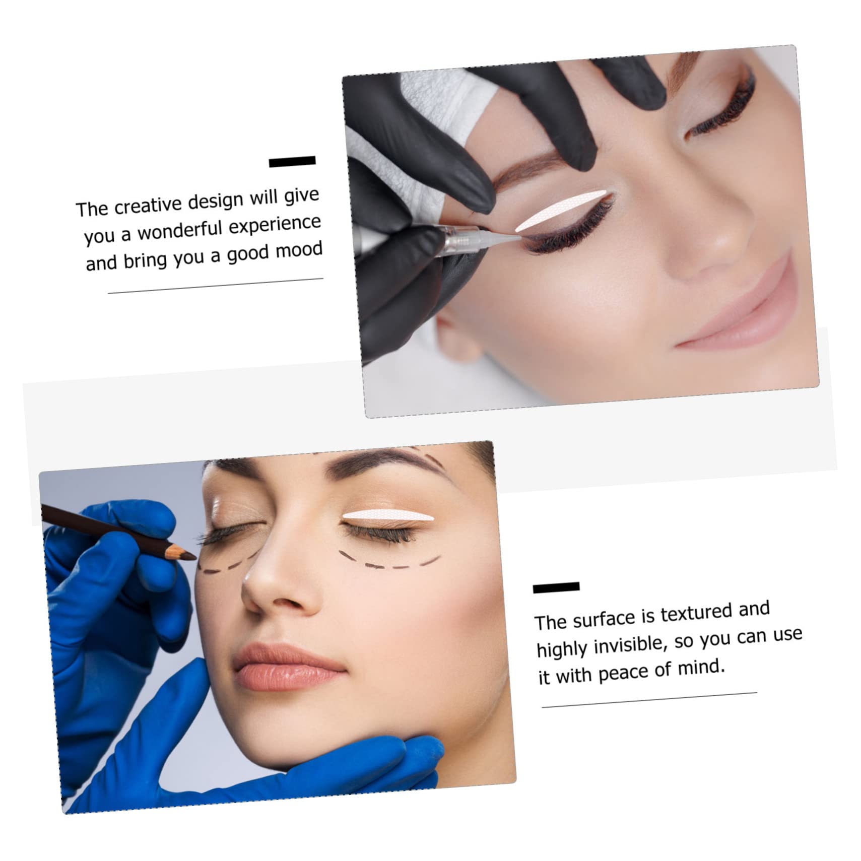 Ipetboom Easy Application Eyelid Tape 25 Sheets of Breathable and Invisible Eye Lifting Strips for Eye Makeup