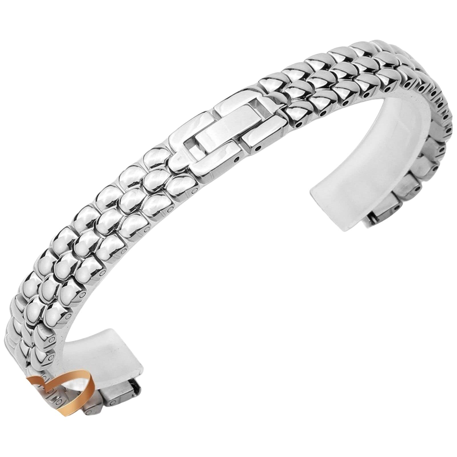 Bracelet de remplacement de bracelet en or rose en argent en acier
