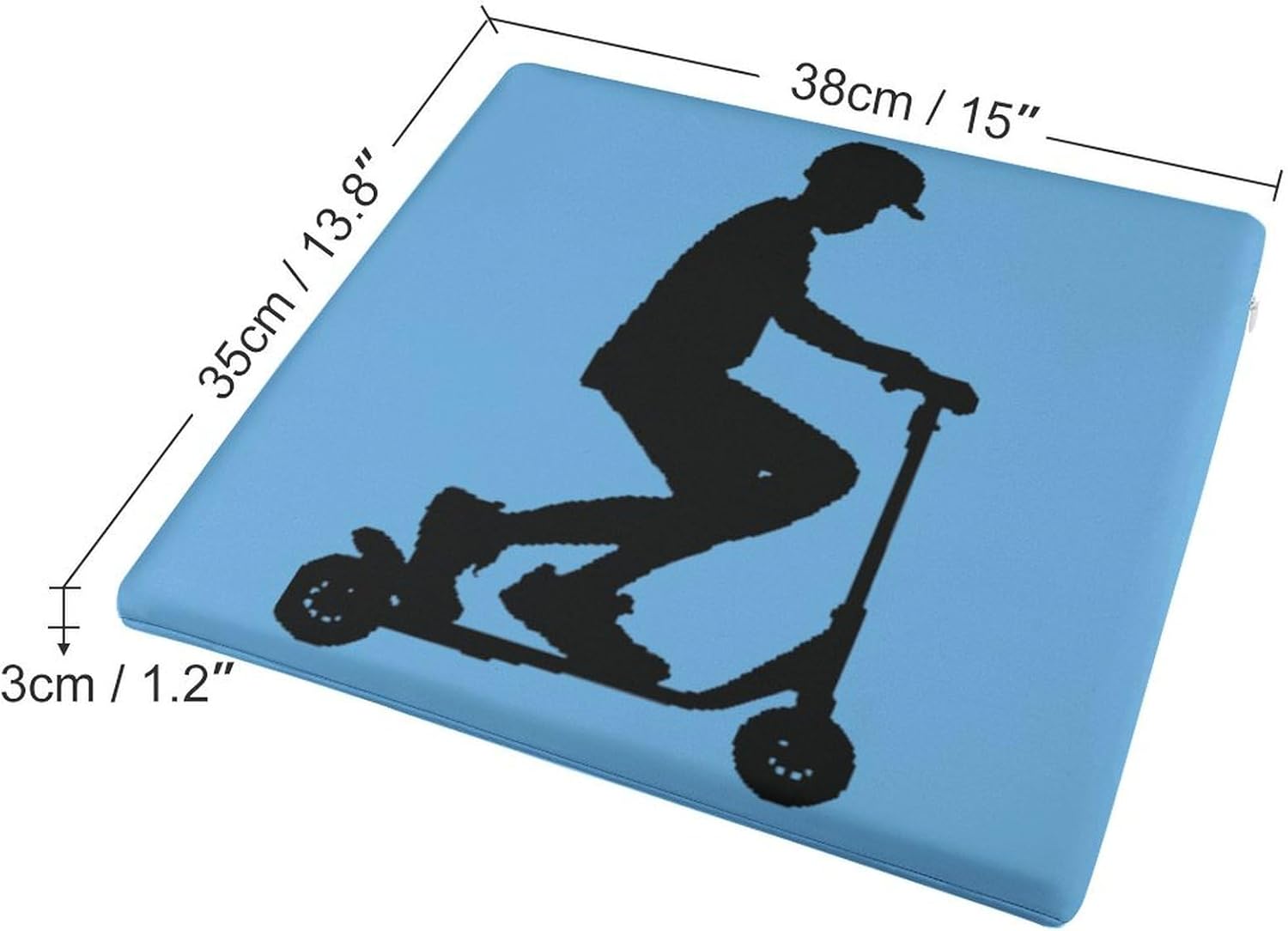 Scooter Move-Stunt Scooter Floor Pillow Meditation Yoga Cushion Square Chair Cushion Pillows Seating for Adults