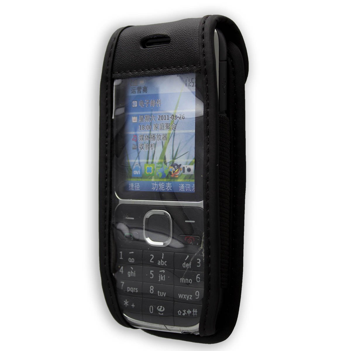 Caseroxx Custodia In Pelle Con Clip Da Cintura Compatibile Con Nokia C2 00 In Vera Pelle Custodia Con Clip Da Cintura E Finestra Di Visualizzazione  S2 425706618