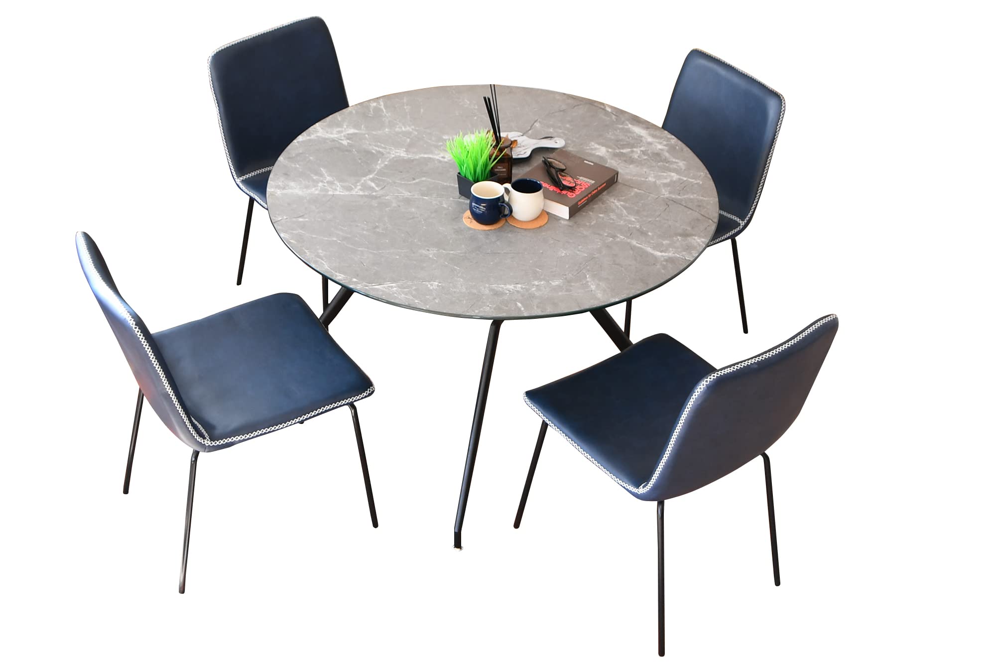 Amazon｜ダイニングセット ガラステーブル カフェテーブル ガラス天板