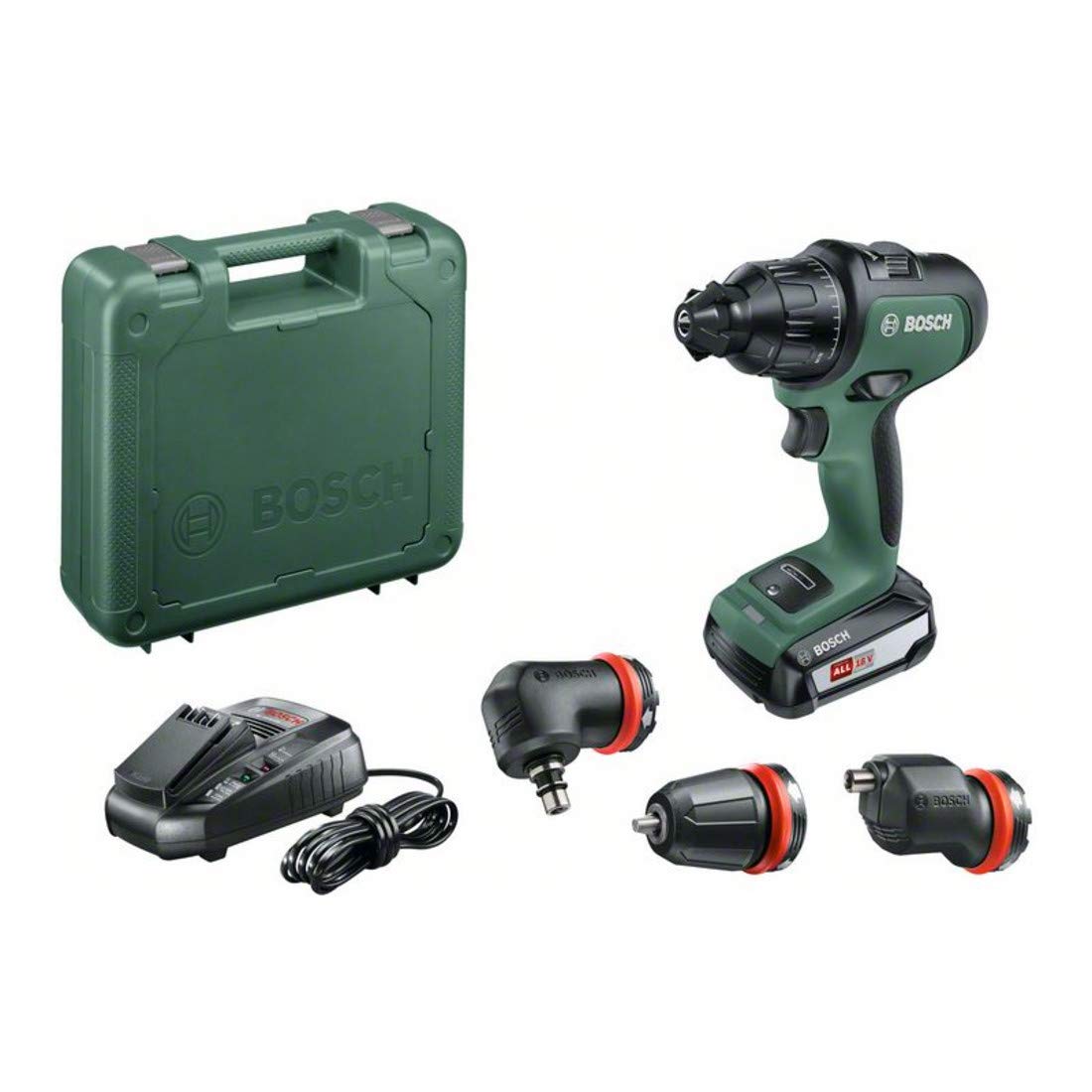 Bosch Trapano Battente-Avvitatore a Batteria AdvancedImpact 18, 1 Batteria, Sistema a 18 V, con Accessori, in Scatola di Cartone