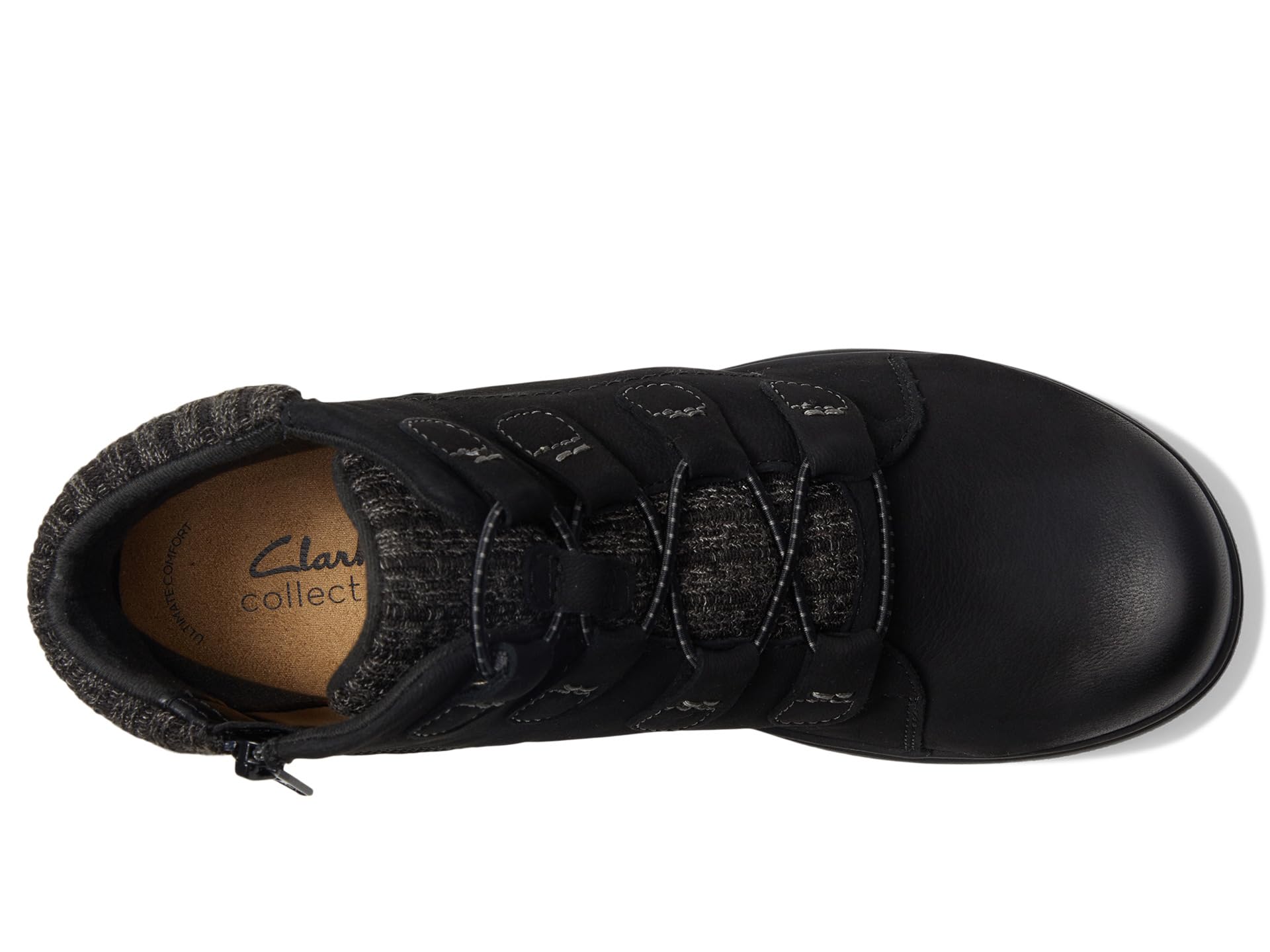 Clarks Damen Carleigh Jade Stiefelette, Schwarz Nubuk, 39.5 EU – Ansicht 4