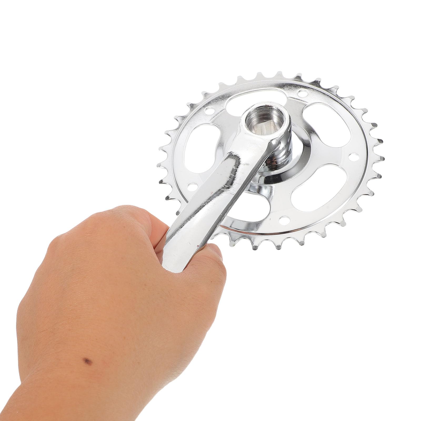 Gatuida 2 Set di guarnitura per Mountain Bike: Set di pedivelle universali per Bicicletta, guarnitura conica Quadrata di Ricambio da 32 Denti per Mountain Bike e Biciclette da Strada