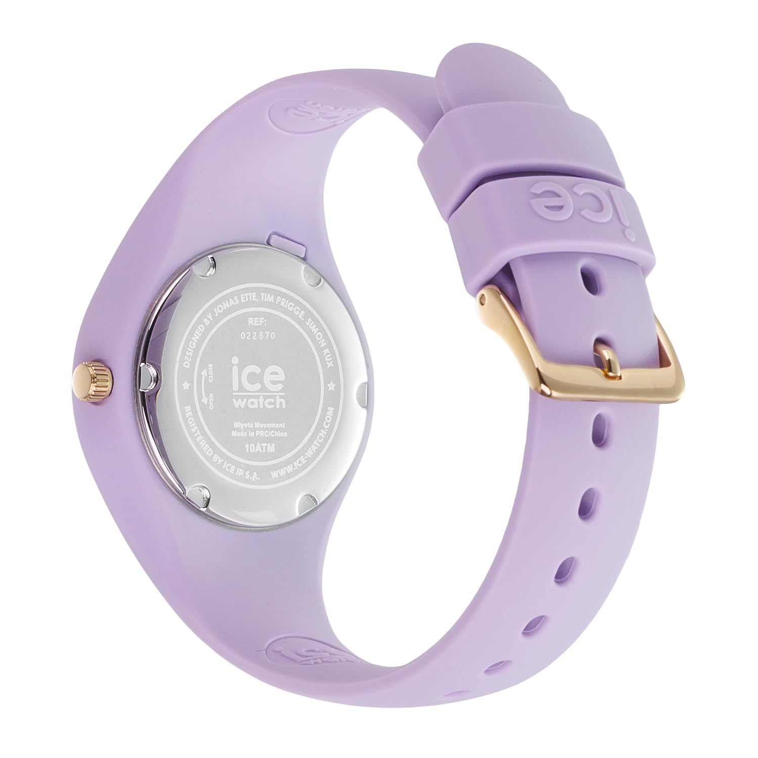 Ice-Watch ICE glitter Lilac cosmic - Fioletowy damski zegarek z plastikowym paskiem - 022570 (Mały -)