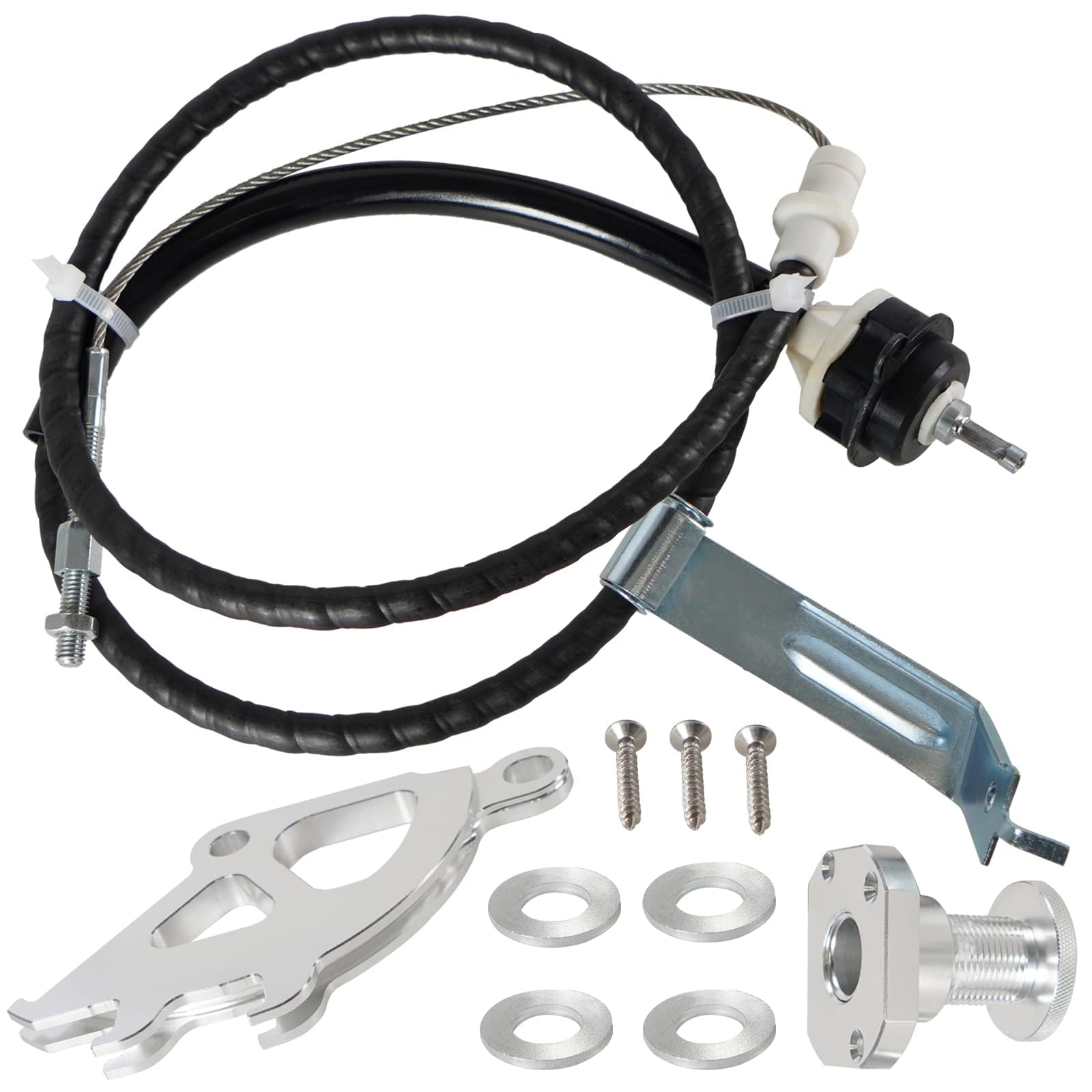 Photo 1 of YESHMA Clutch Cable Kit & Triple Hook Clutch Quadrant & Firewall Adjuster Kit Compatible with 1996-2004 Ford Mustang
