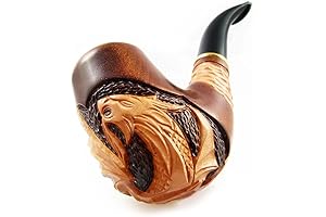 Exclusive Fashion Pipes - New Carved Tobacco Pipe "DRAGON" Wooden of Pear...