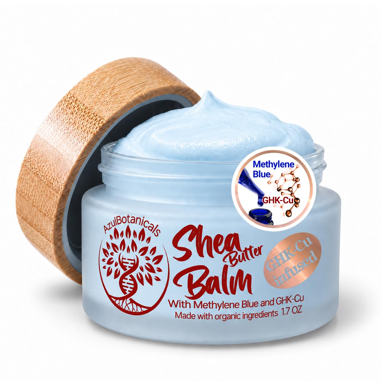 aseir custom royal blue serum ghk-cu france AzulBotanicals Vegan Balm, Infused with & Methylene 1.7oz DNA repair