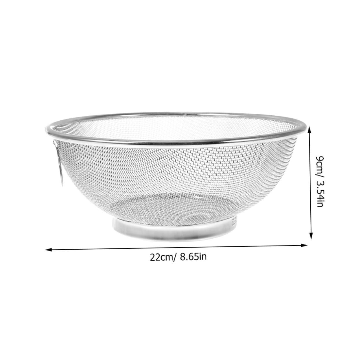 Cabilock Stainless Steel Handheld Food Strainer Basket for Washing Fruits and Vegetables and Easy to Use Kitchen Drain Basket for Cooking and Meal Prep