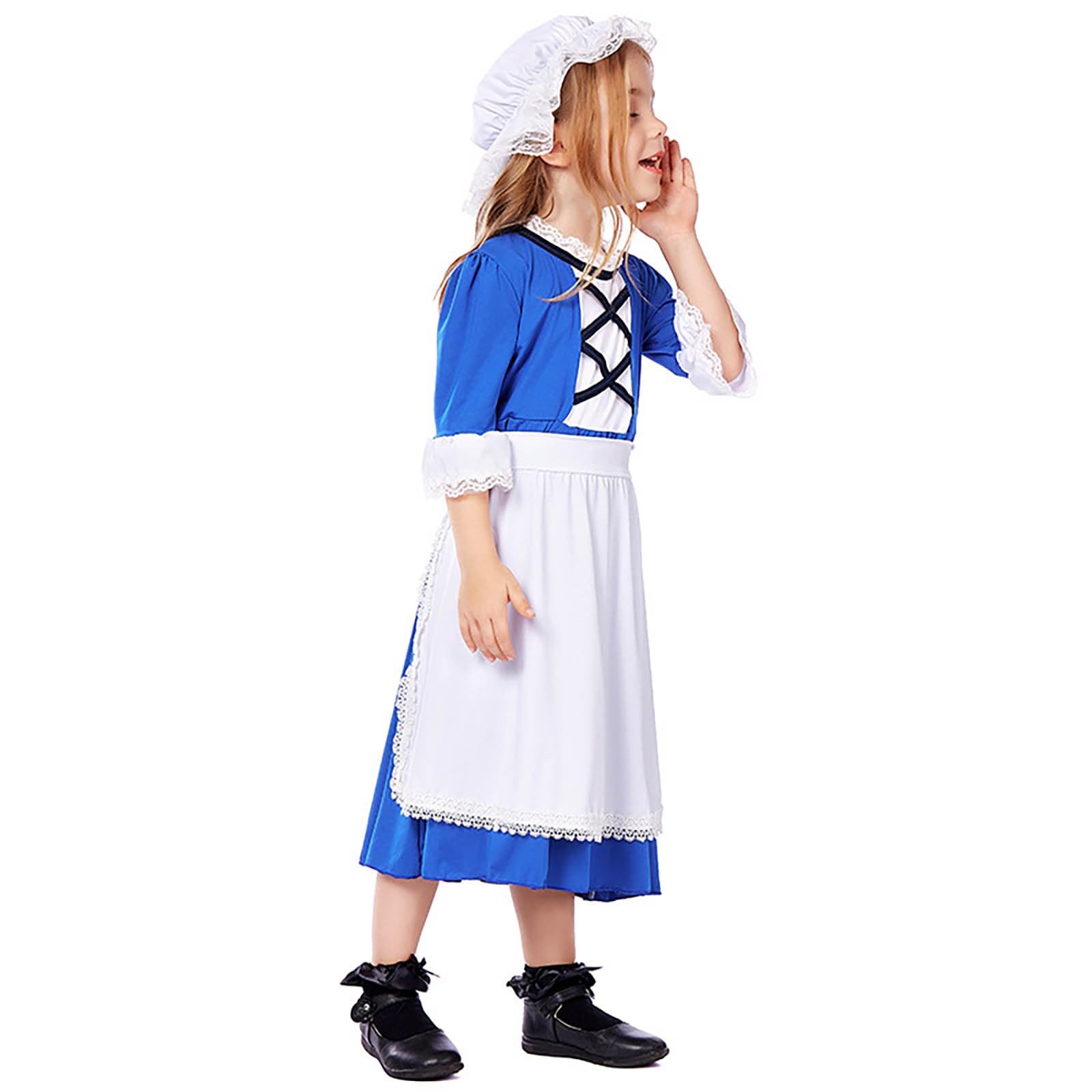 Generisch Vestito da bambina per feste, cosplay, performance, abbigliamento quotidiano per bambini e adolescenti
