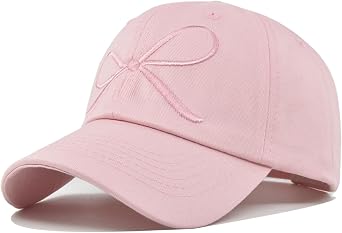 Womens Baseball Caps Bow Hat Cute Trucker Hats for Girl Fashion Gorras para Mujer Mens Embroidery Adjustable Ball Cap