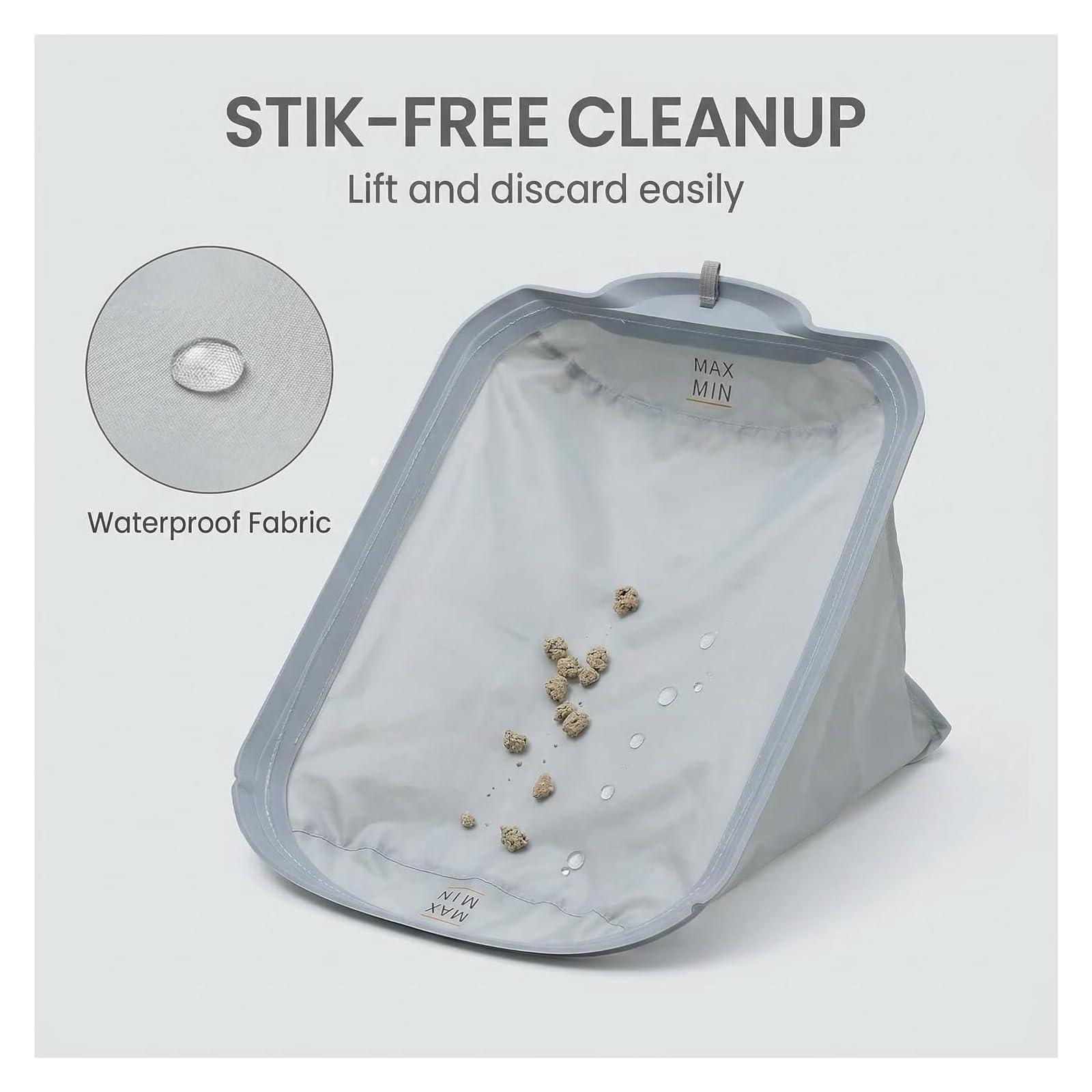 Ersatz Einlage fur 95L Katzenklo, wasserdichtes Gewebe | Weiche herausnehmbare Einlage fur automatische Katzentoilette, wasserdicht, leicht zu reinigen(Two Packs)