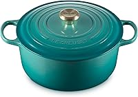 Vista 60 de Le Creuset Horno holandés redondo de hierro fundido esmaltado, 4.5 cuartos de galón, Marsella
