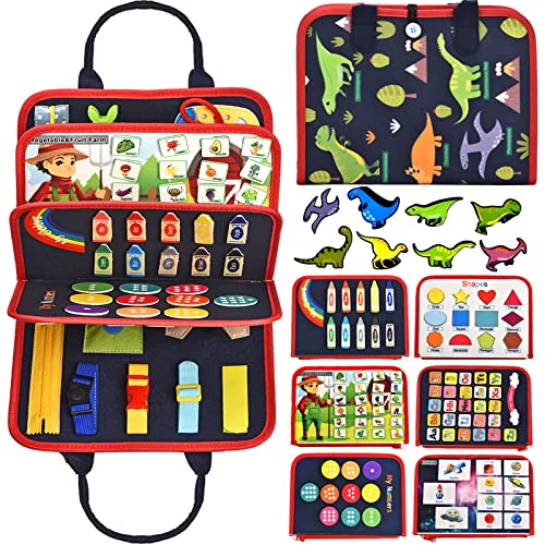 Montessori Busy Board Für Kleinkinder - Lernspielzeug 1-4 Jahre