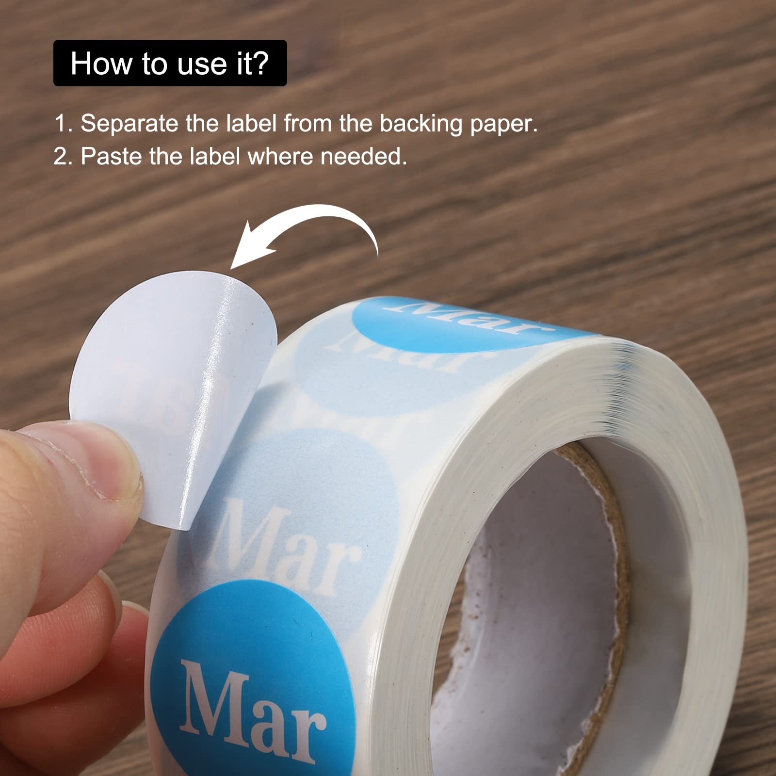 Rouleau D'étiquettes De Signalisation Adhésives Fond Rouge HAUT 120mm X 50mm