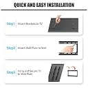 Caprigo Super Heavy Duty TV Wall Mount Bracket for 14 to 32 Inch LED/HD/Smart TV’s, Universal Fixed TV Wall Mount Stand (M452) gallery image