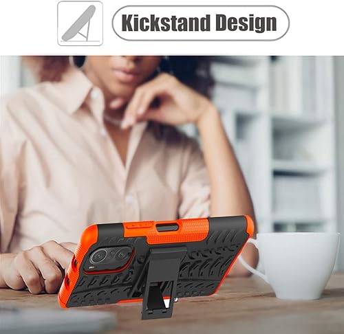 Miniatura 6 de Funda para Poco F3 5GMi 11X 5GK40Redmi K40 Pro con protector de pantalla de vidrio templado, con función atril de policarbonato duro, cubierta