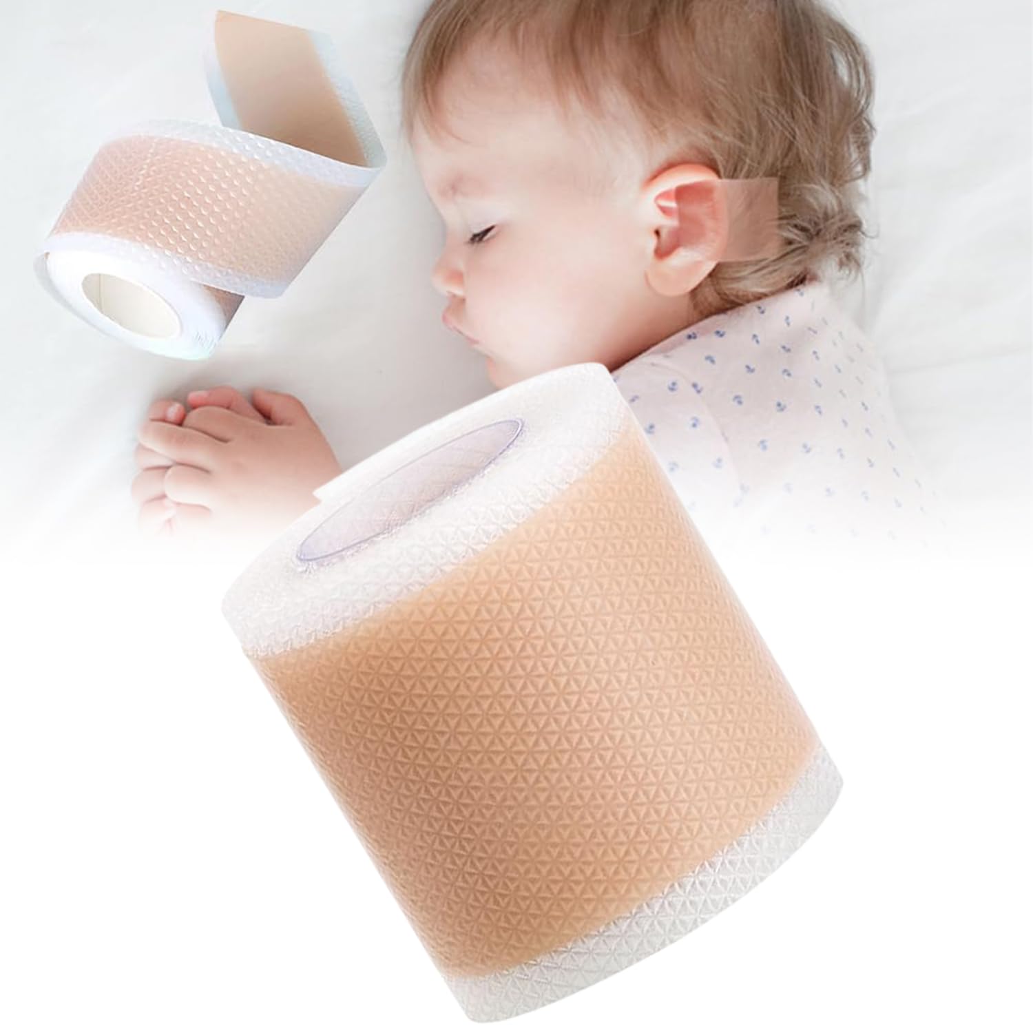 Baby Auricle Valgus Correction Patch,Newborn Baby Ear Aesthetic Correctors Kids Infant Protruding Ear Patch Stickers,Ear Correctors Skin-Friendly Silicone Kids Infant Protruding EarPatch,2 * 100cm