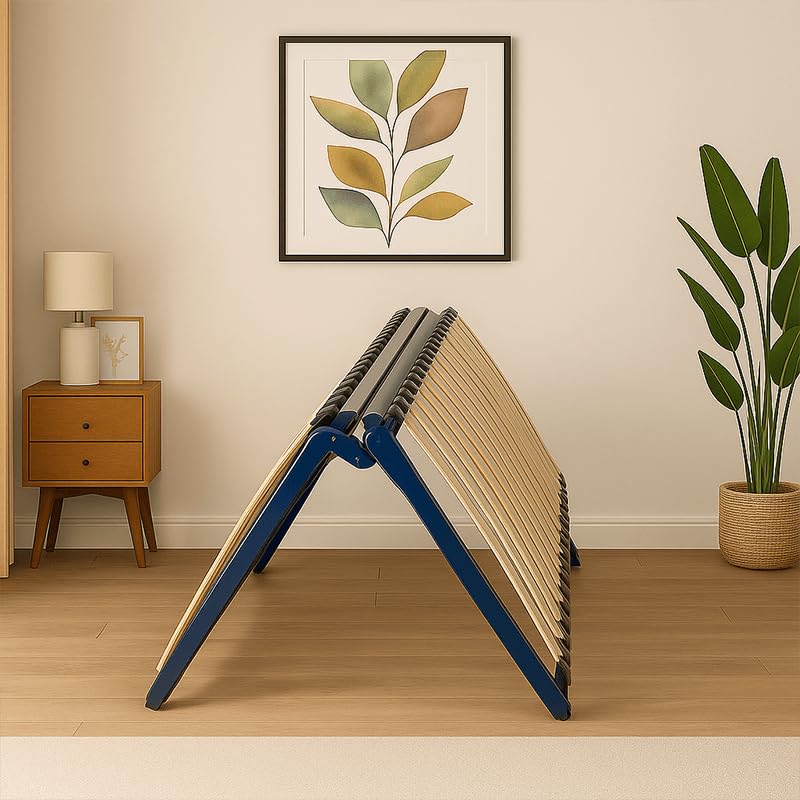 SEDAC Sommier Pliable - Couchage 140 cm - Sommier 2 Places à Lattes 40 Lattes Multiplis – Cadre...