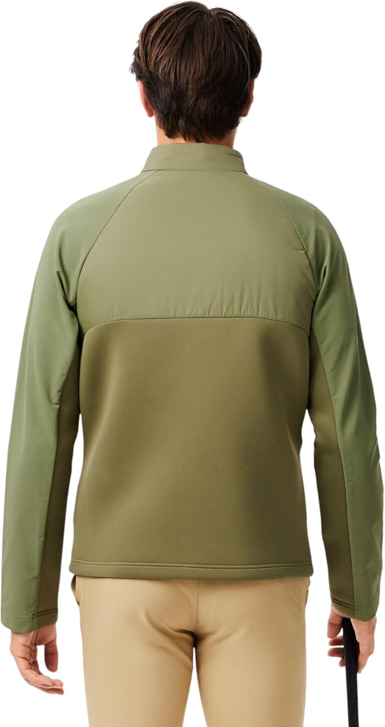 Lacoste Men's High Neck Quilted Golf Jacket