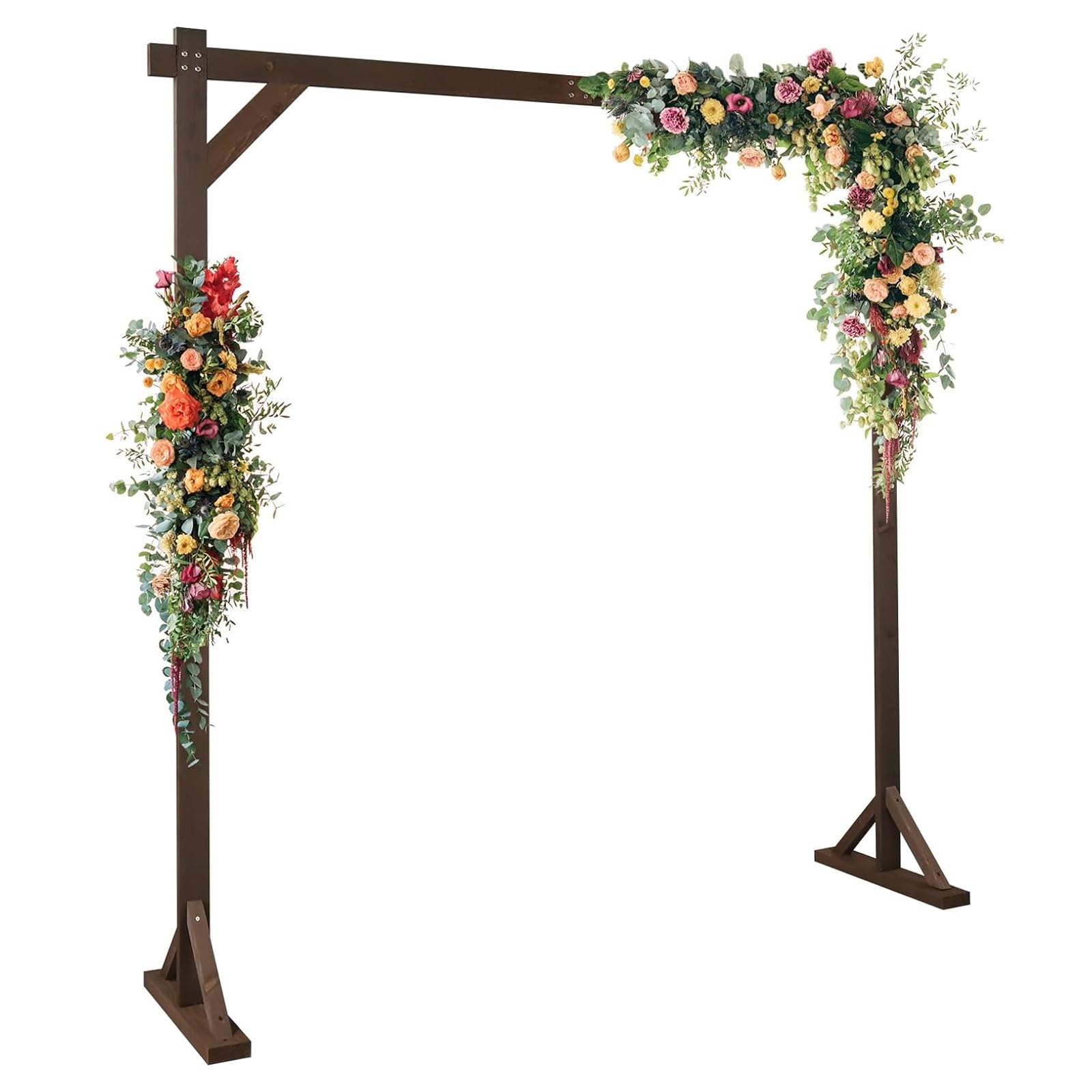 3 m x 3 m, arco per matrimonio, quadrato, rimovibile, per matrimoni, feste, sfondo (oro