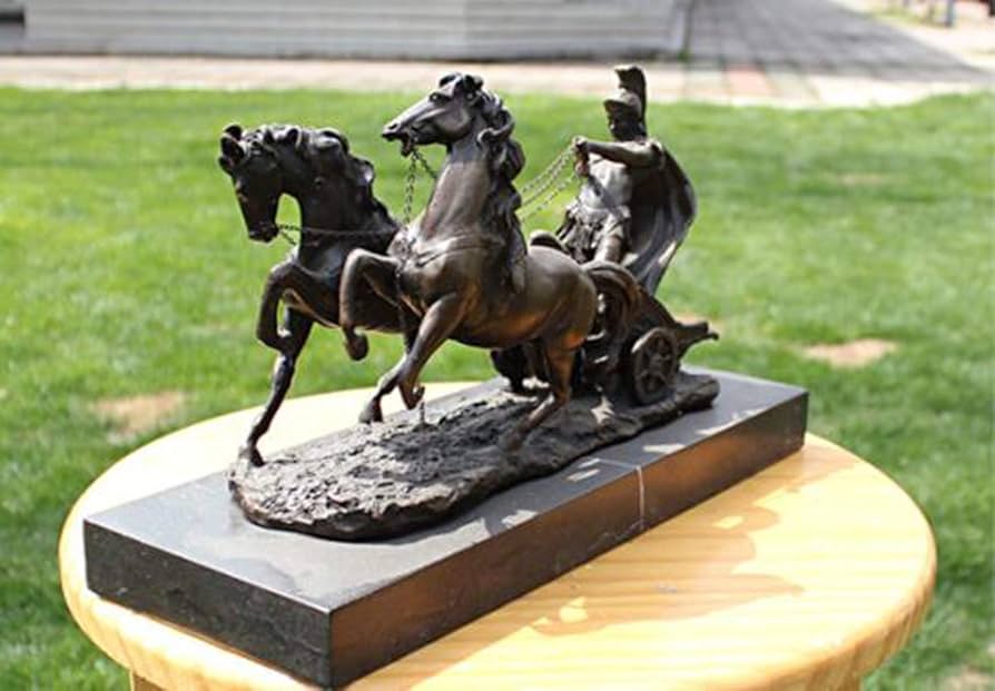 チャリオット　古代ローマ　女兵士　樹脂工芸品 チャリオット 古代ローマ 女兵士 樹脂工芸品