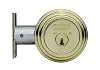 Medeco 11R503-05-1 Maxum Deadbolt, Single Cylinder, Polish Brass Finish, 2-38
