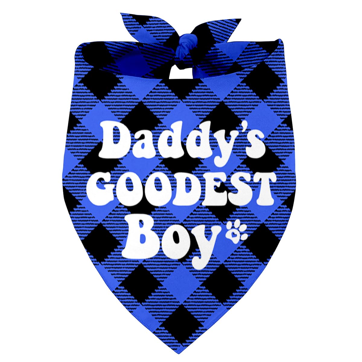 Daddy's Boy Dog Bandana, Daddy's Goodest Boy Gift Dog Bandana, Pet Scarf Accessories, Printed Dog Bandanas Gift for Dog Birthday, Christmas, Father’s