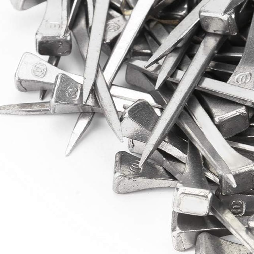 E2-E5 horseshoe nails, Horseshoe Nails Steel, Horseshoe Nails Horseshoe Tools Stainless Steel Horseshoes Horseshoe Nails Fixed Nail Tools for Horse Training Equestrian Sports E2 42.5mm 250pcs