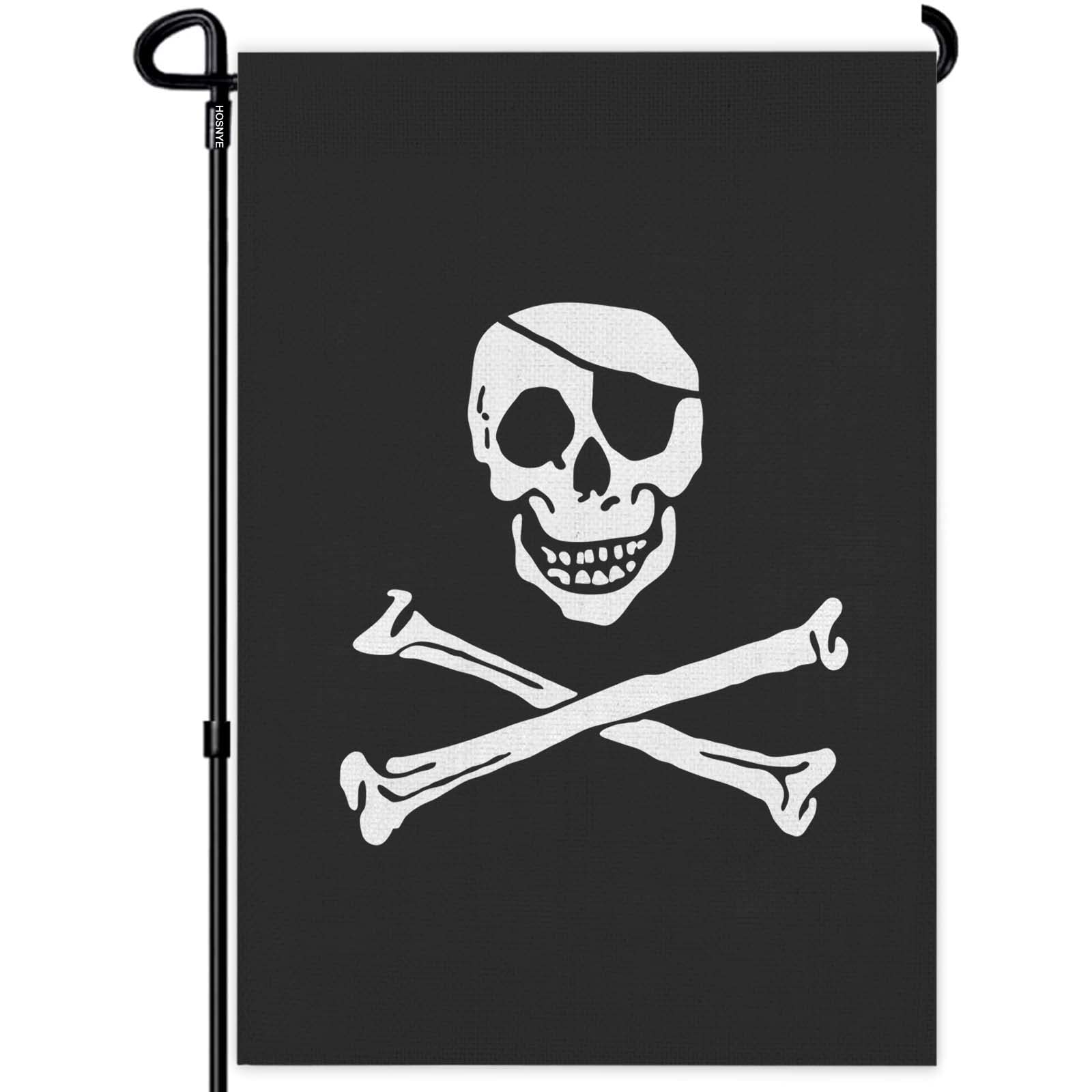 Piratenflagge Garten-Flagge – Doppelseitig Bedruckt, Wetterfest & Ideal Für Outdoor-Deko