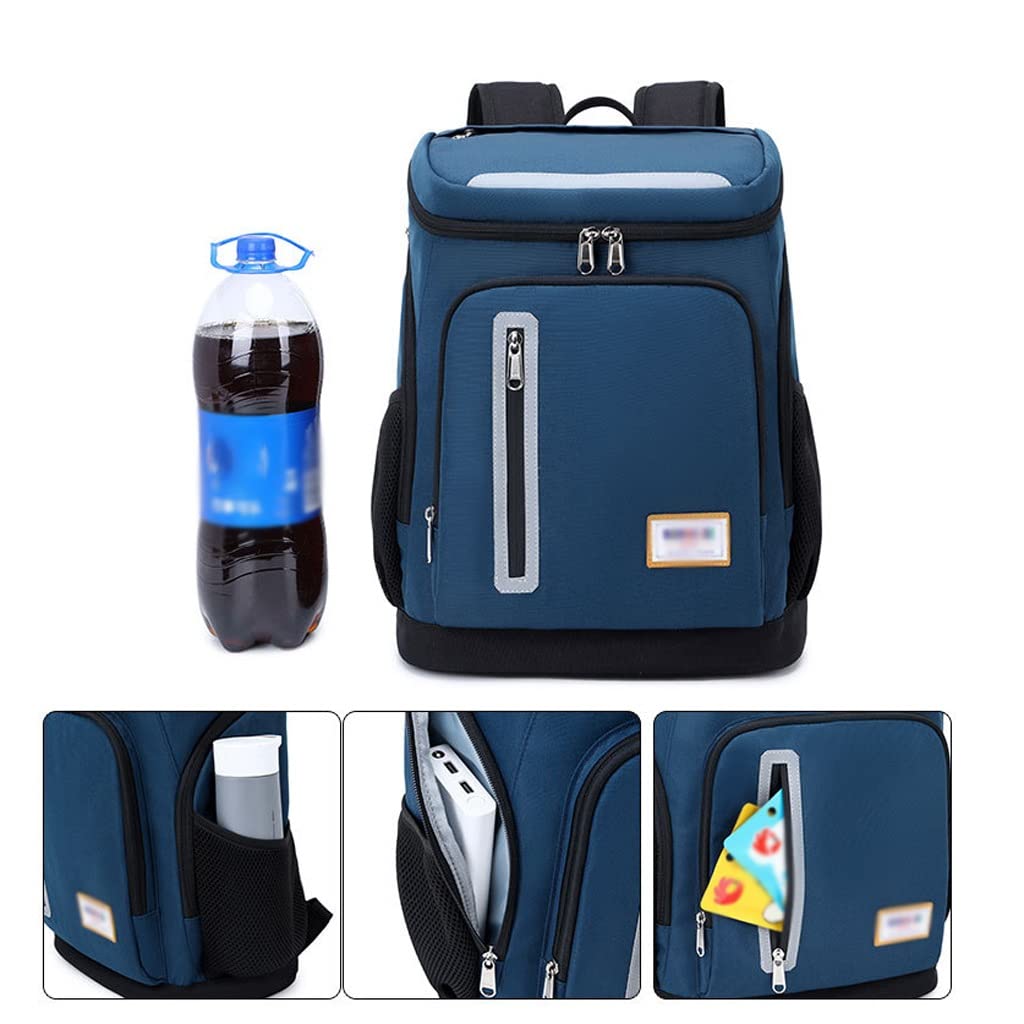 Bolsa Termica Oficina Mochila de Almuerzo Grande for Hombres Mujeres aislados la Mochila Bolsa Asas del con Soporte Botella Caja Contenedor Loncheras De Trabajo(A)