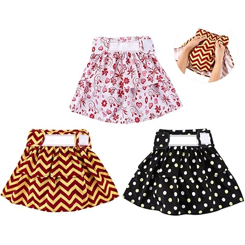 Durable Dog Diapers Female, Reusable Doggie Diapers, Washable Dog Diaper, Female Dog Diaper, Doggie Diapers for Female S 2234 4526