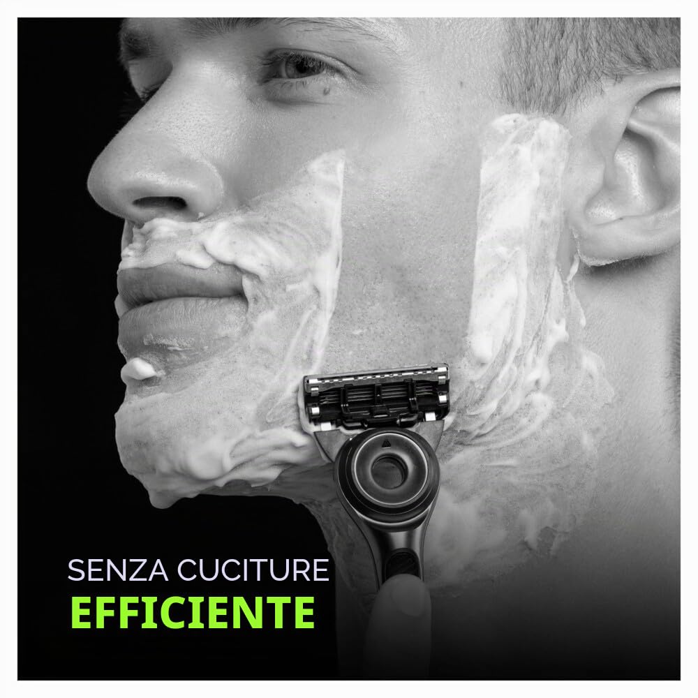 Gillette Labs - Set di 9 ricariche per rasoio da uomo, con 5 migliori lame di marca, barra esfoliante per una rasatura morbida ed efficace, compatibili con le maniche GilletteLabs