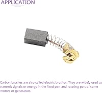 Vista 5 de DMiotech Paquete de 10 cepillos de carbono de 0.472 in x 0.315 in x 0.197 in, para motor eléctrico