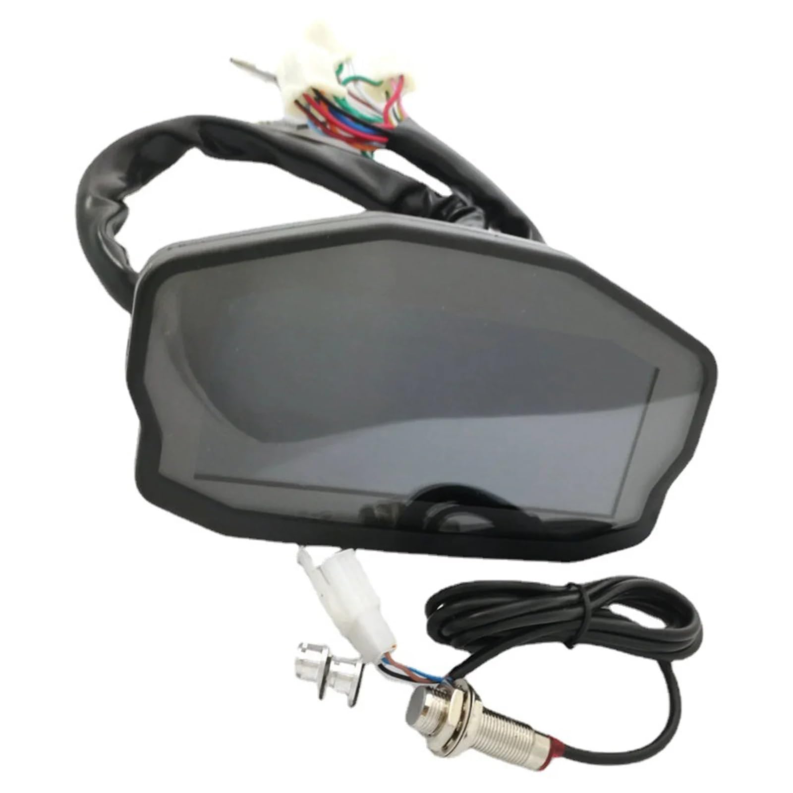 Prędkościomierz motocyklowy Uniwersalny motocyklowy prędkościomierz LCD pasuje do BMW pasuje do Honda 1 2 4 cylindry Moto cyfrowy licznik kilometrów deska rozdzielcza