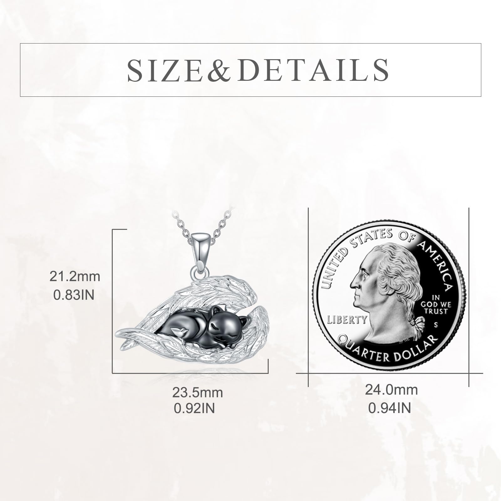 YFN Collar de cenizas para mujer, plata de ley, urna para cenizas, collar de memoria, 20*20, Plata esterlina, No es una piedra preciosa