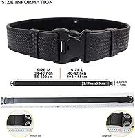 Vista 3 de Kit de cinturón de servicio para policía LytHarvest 8 en 1 con bolsillos, cinturón utilitario para aplicación de la ley