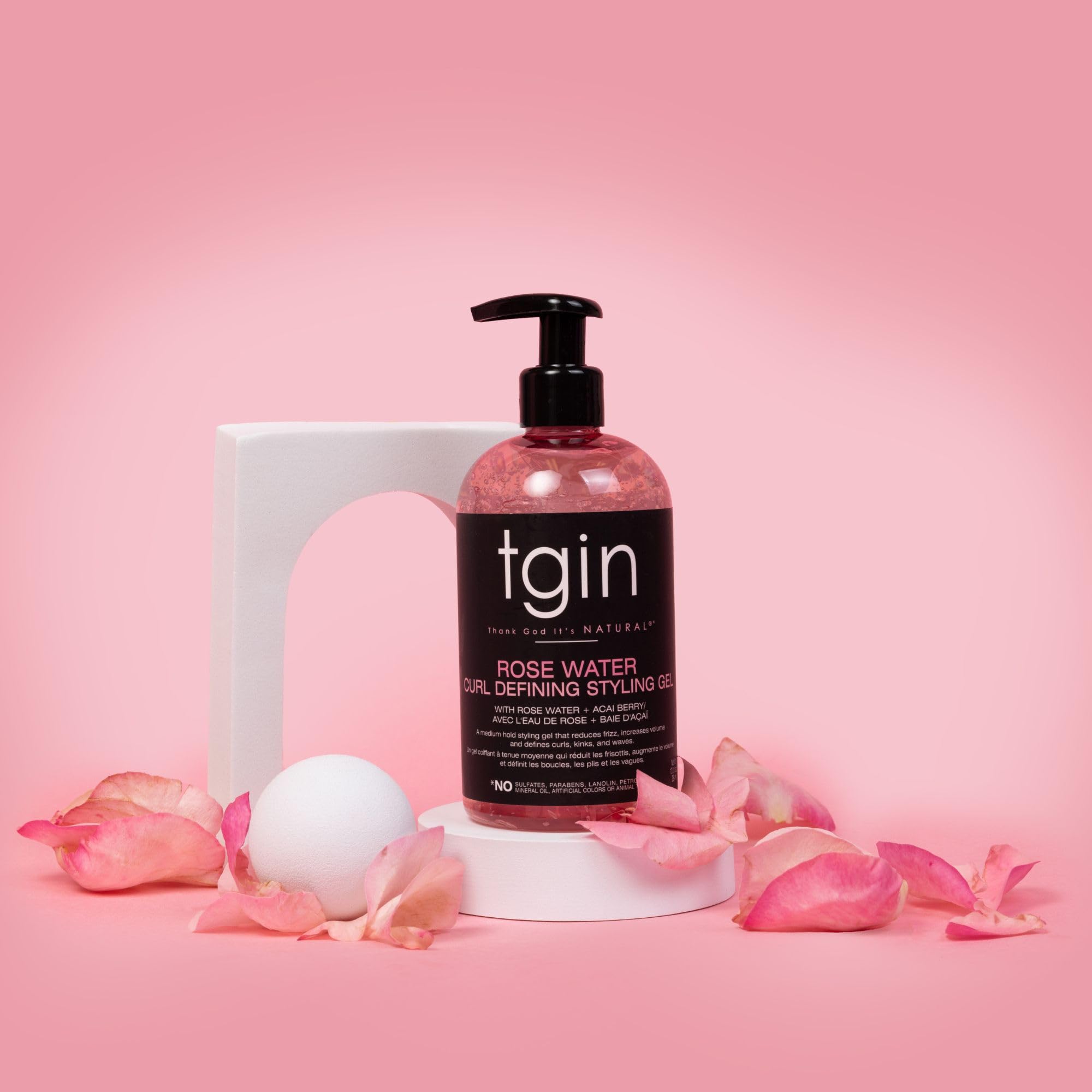 Amazon.com : tgin Rose Water Curl Defining Styling Gel for Curly
