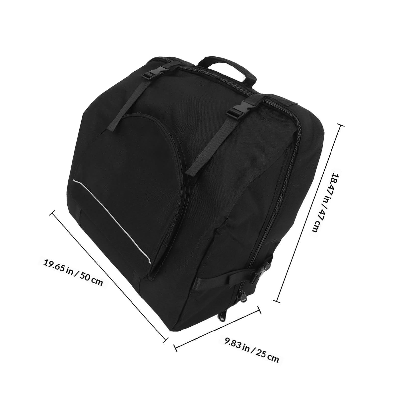 Supvox Akkordeontasche Rucksack Stoßfest Mit Verstellbaren Gurten Leichtes Musikinstrumenten Case Schwarz Aufbewahrungstasche Für Akkordeon Accessoires Outdoor Tragetasche