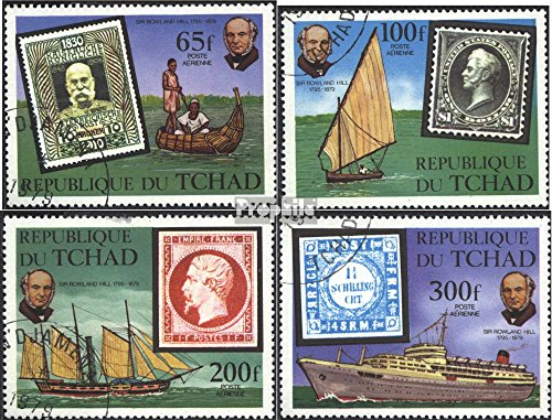 Prophila Collection Ciad 872-875 (Completa Edizione) 1979 100. Morte di Sir Empire. Hill (Francobolli per i Collezionisti) Marinaro