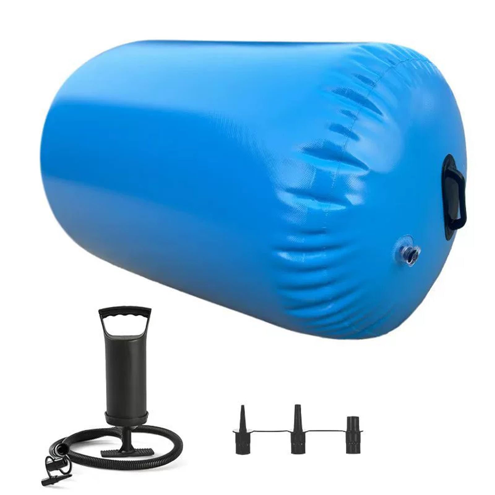 Entraîneur de flexion arrière et tapis de piste de tumbling gonflable bleu