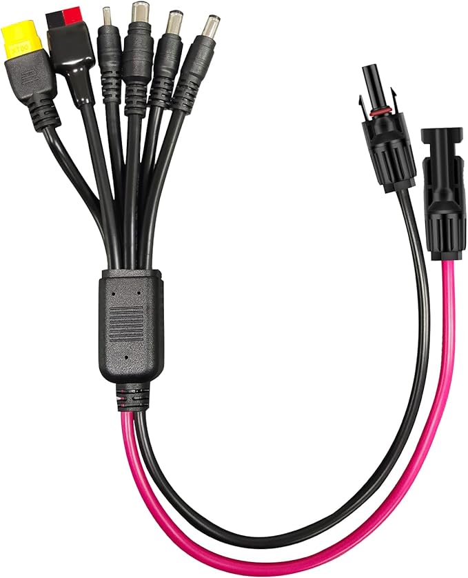 Amazon.co.jp NECESPOW Solar Connector, 16AWG Solar Charging Cable