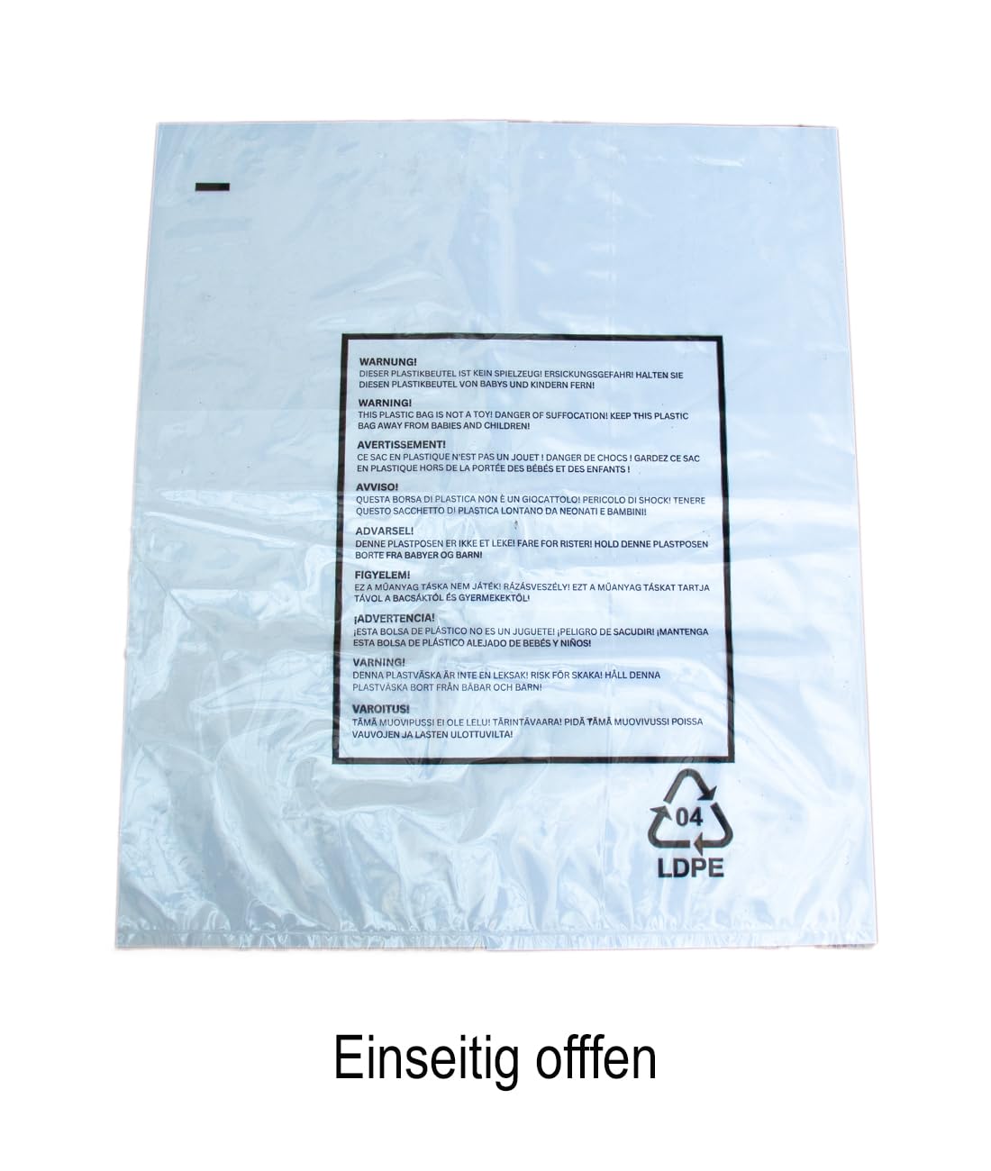 Lot de 500 sacs en polyéthylène 400 x 500 x 0,050 mm (50 mµ) | Sacs en plastique | Sacs plats transparents | (9930) (400 x 500 (50 mµ), 500)