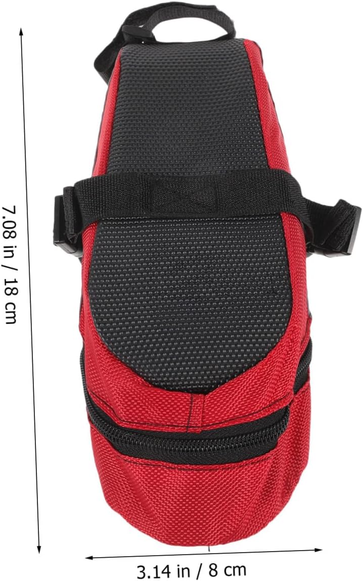 CHILDWEET Bike Seat Bag Mountain Bike Saddle Pouch Outdoor Cycling Backseat Storage Large Capacity Waterproof Red Seat Pack for Bicycle Travel and Tool Carry